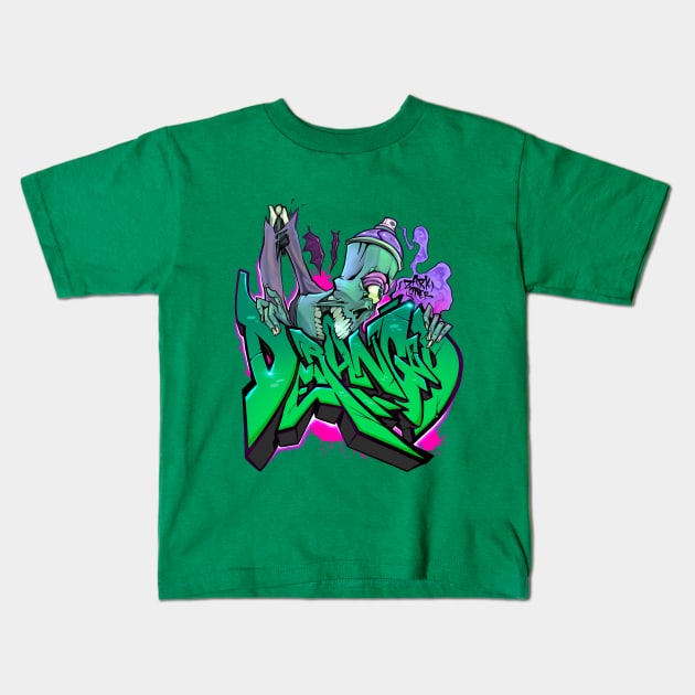 Deranged by Zarkoner Kids T-Shirt by Elevated Focusion 